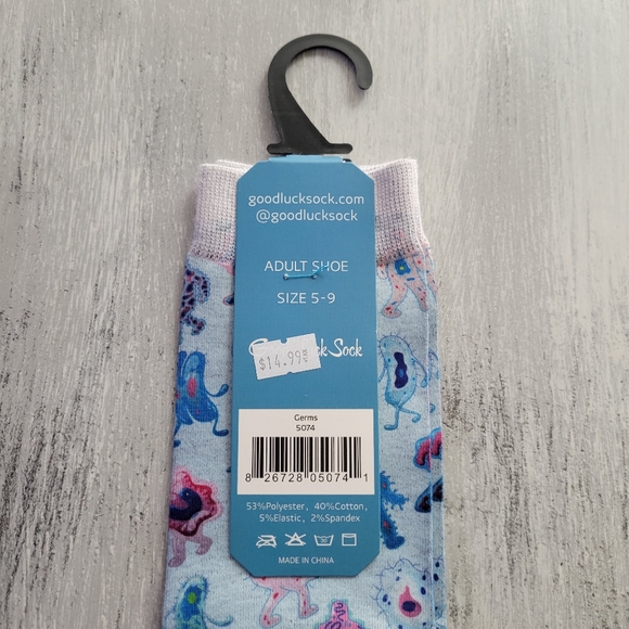 2/$15 Germs Active Fit Crew Socks - Picture 3 of 3